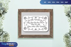 To Me You are The World Papercut SVG Product Image 1