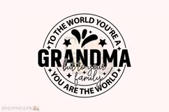 To the World You're a Grandma SVG Design. Christmas T-shirt Product Image 1