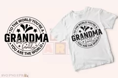 To the World You're a Grandma SVG Design. Christmas T-shirt Product Image 2