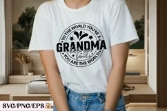 To the World You're a Grandma SVG Design. Christmas T-shirt Product Image 3