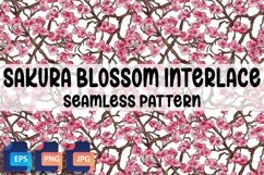 Sakura Blossom Interlace Seamless Pattern Product Image 1