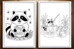 Cute Raccoon Coloring Pages | Adorable Raccoon Designs Product Image 2