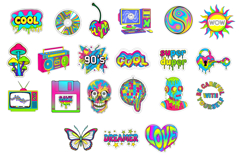 Acid Y2K stickers Product Image 3