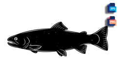 Brown Trout Silhouette Fly Fishing Product Image 1