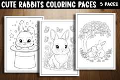 Cute Rabbit Coloring Pages | Adorable Bunny Designs Product Image 1