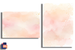 Pastel Watercolor Wash Background Peach Blush Beige Product Image 1