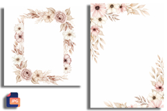 Neutral Boho Floral Frame Product Image 1