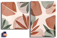 Abstract Boho Petals and Leaves Product Image 1