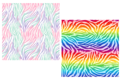 Colorful Zebra Paper Watercolor Blends Digital Paper Product Image 4