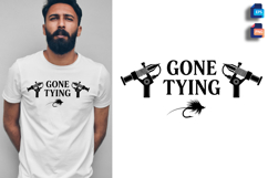 Gone Tying Fly Tying Vise and Hook Vector Quote Product Image 1