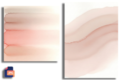 Blush and Clay Neutral Watercolor Gradient Background Product Image 1