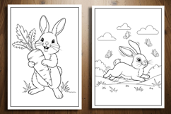 Cute Rabbit Coloring Pages | Adorable Bunny Designs Product Image 2