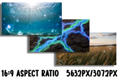 Ethereal Nature Digital Glitch Backgrounds Product Image 2