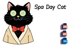 Spa Day Cat - Fluffy Feline Relaxation Product Image 1