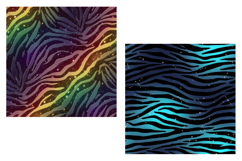 Colorful Zebra Paper Galaxy Prints Digital Paper Product Image 2