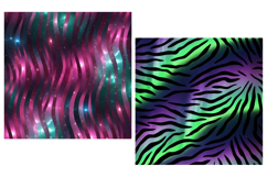 Colorful Zebra Paper Galaxy Prints Digital Paper Product Image 5