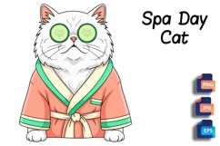 Spa Day Cat - Fluffy Feline Relaxation Product Image 1