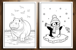 Cute Zoo Animal Coloring Pages | Adorable Baby Animals Product Image 2