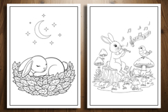 Cute Rabbit Coloring Pages | Adorable Bunny Designs Product Image 2
