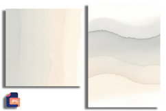 Muted Mocha and Cream Watercolor Drip Background Product Image 1
