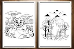 Zoo Animal Coloring Pages | Detailed Animal Scenes Product Image 2