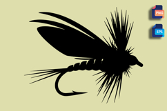Fly Fishing Fly Silhouette Design Product Image 1