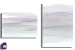 Watercolor Wash Background Lavender Grey Blue Product Image 1