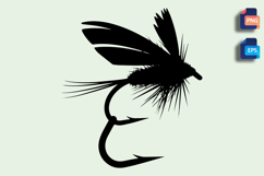 Fly Fishing Fly Silhouette Design Product Image 1