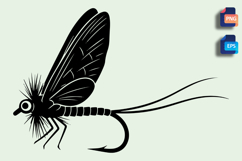 Fly Fishing Fly Silhouette Design Product Image 1