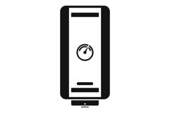 Eco boiler icon, simple style Product Image 1