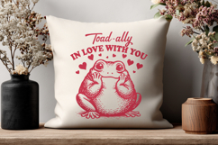 Toad-ally In Love With You SVG Frog Valentine PNG Cute Toad Product Image 2