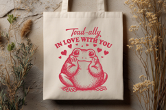 Toad-ally In Love With You SVG Frog Valentine PNG Cute Toad Product Image 3