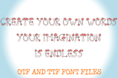 Toadstool Mushroom Cartoon Lettering ABC Font Type Product Image 3
