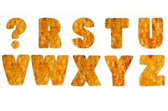 Toast Bread Food Font Letters Alphabet ABC JPG PNG by Squeeb Creative