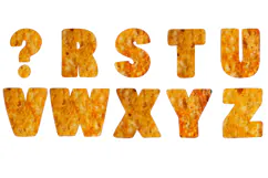 Toast Bread Food Font Letters Alphabet ABC JPG PNG by Squeeb Creative