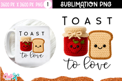  Crochet valentine Sublimation Design