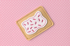 Frosted Toaster Pastry ITH Feltie Applique Embroidery