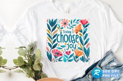 Today I Choose Joy Sublimation PNG Product Image 1