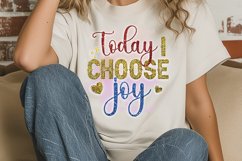Today I Choose Joy Sublimation PNG Product Image 2