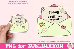 Today I Will Love Myself PNG, Self Love PNG Product Image 1