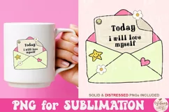 Today I Will Love Myself PNG, Self Love PNG Product Image 3