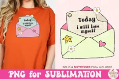 Today I Will Love Myself PNG, Self Love PNG Product Image 4
