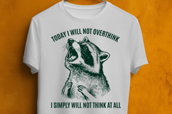 Funny Overthinking Raccoon SVG Sarcastic Meme PNG Product Image 3