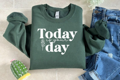 Today is your day SVG, Positive vibes SVG Product Image 3