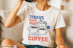 Coffee Quote Hand-drawn PNG SVG T-shirt Design Product Image 2