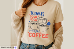Coffee Quote Hand-drawn PNG SVG T-shirt Design Product Image 4