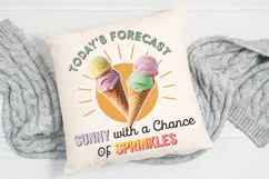 Todays Forecast Sunny T-Shirt Sublimation PNG Design Product Image 3
