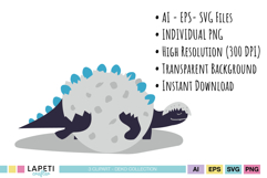 Transparent PNG dinosaur artwork for toddler and baby clothing designs