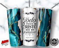 Spanish Biblical Tumbler| Todo lo puedo en cristo | wrap png Product Image 3