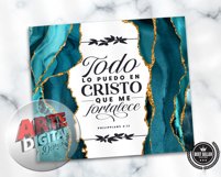 Spanish Biblical Tumbler| Todo lo puedo en cristo | wrap png Product Image 5